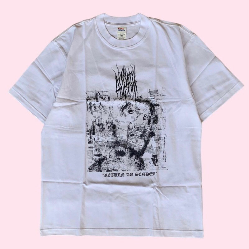 เสื้อยืด Avhath - DISTESSED REALM White Cotton Tiedye 24s วง Kaos หนา Avhath