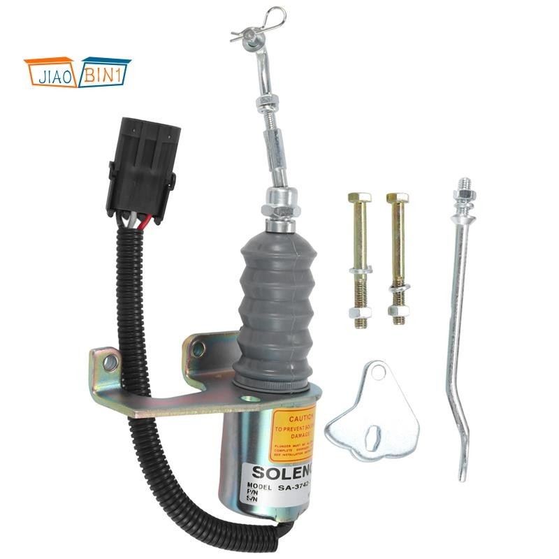 [jiaobin1]1 ชุด 12V Flameout Solenoid วาล์วเครื่องยนต์หยุด Solenoid 1751ES SA-3742-12 สําหรับวิศวกรรมยานพาหนะเปลี่ยน