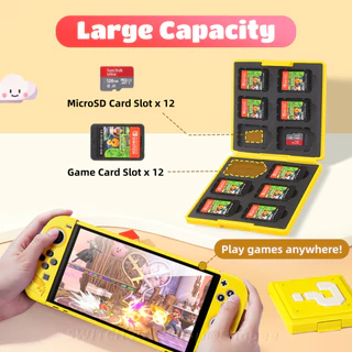 กล่องการ์ดเกมสวิตช์ 12 + 1 ช่องตลับหมึกสําหรับ Nintendo Switch/ Lite / OLED สต็อกท้องถิ่น