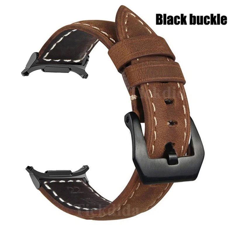 สายหนังแท้คุณภาพสูงสําหรับ Samsung Galaxy Watch 7 Ultra Band Vintage Frosted Strap สําหรับนาฬิกา Ultra 47 มม.อุปกรณ์เสริม