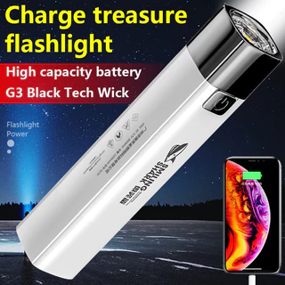 Thorsight ไฟฉายอเนกประสงค์ สําหรับกลางแจ้ง 1200mah ไฟฉาย LED ขนาดเล็ก สว่างมาก 2in1 แสงกลางแจ้ง 3 โหมด