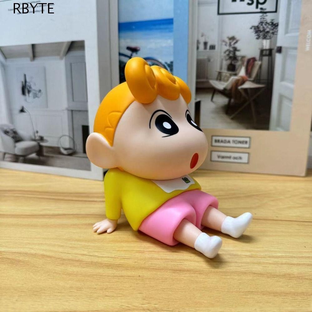 Rbyte ที่วางโทรศัพท์สร้างสรรค์, รูปเครยอนชินจังสนับสนุนขาตั้งโทรศัพท์มือถือ, ของเล่นรูปการ์ตูนตกแต่งโต๊ะวงเล็บโทรศัพท์มือถือแบบพกพาอุปกรณ์โทร