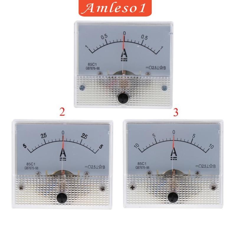 [Amleso1] Dc Analog Amp Meter แผงปัจจุบันแอมป์มิเตอร์ 85C1 วัด 0-1A, ใหม่