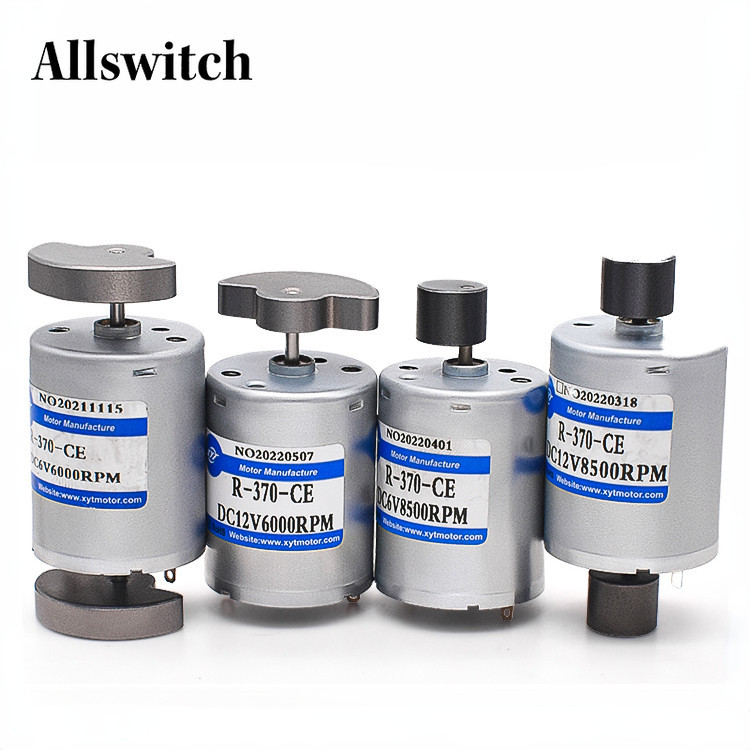 มอเตอร์เกียร์ DC R-370 6V/12V/24V พร้อมการสั่นสะเทือน