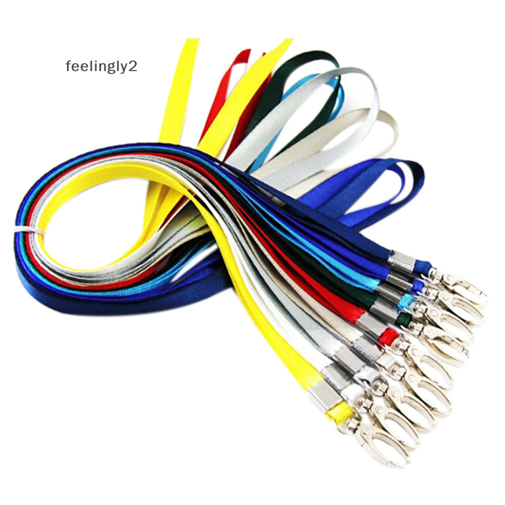 {Hot-J} สายคล้องคอ Lanyard Safety ID Badge Holder Metal Avalable Breakaway Phone Camara {VN}