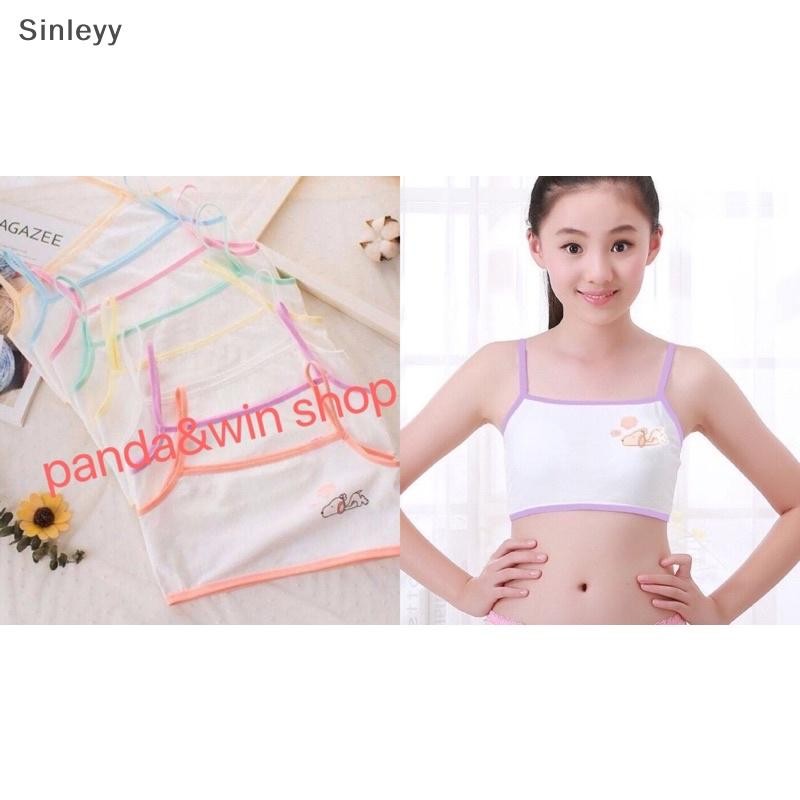 Nle Teen Bra Girl Vest Cotton Spandex Big Girl Sport 6-12 ปี Adolescente เด็กชุดชั้นใน Letter N