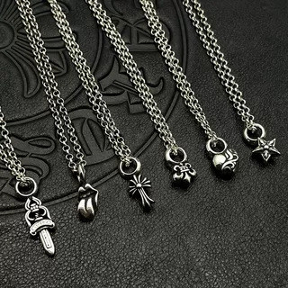 สร้อยคอ CH/925 Silver Retro หลากหลายประเภท Cross จี้สร้อยคอมุก (6 ประเภท)