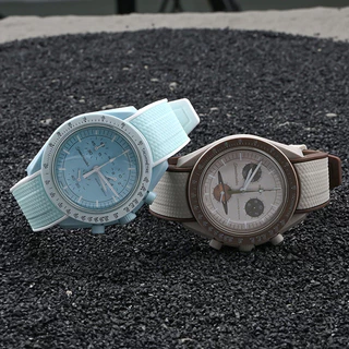 สายซิลิโคนใหม่สําหรับ Omega X Swatch Joint MoonSwatch 20 มม.ผู้ชายผู้หญิง Quick Release โค้ง End สายนาฬิกาสร้อยข้อมือสําหรับ Rolex สําหรับ Seamaster 300