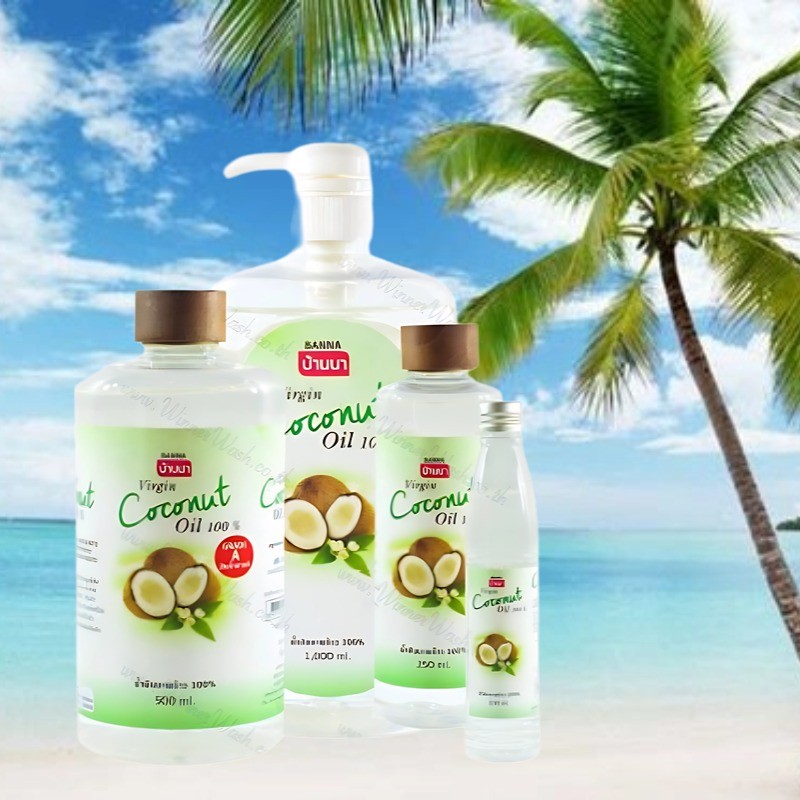 Banna Virgin Coconut oil 100% น้ำมันมะพร้าวสกัดเย็น ออร์แกนิค100%(Organic Cold Pressed Coconut Oil)