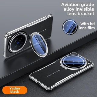 เคสสําหรับ VIVO X200 Pro Mini X200 Ultra X100 X100s Pro X100 Ultra หนังกระจายความร้อนพร้อมเลนส์โลหะป้องกันฟิล์มที่มองไม่เห็นสนับสนุนฝาครอบโทรศัพท์