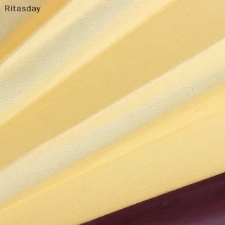 Ritasday สไตล์จีนมือถือพัดลมเปล่าผ้าไหมผ้าพับพัดลม Party งานแต่งงาน Decor ใหม่