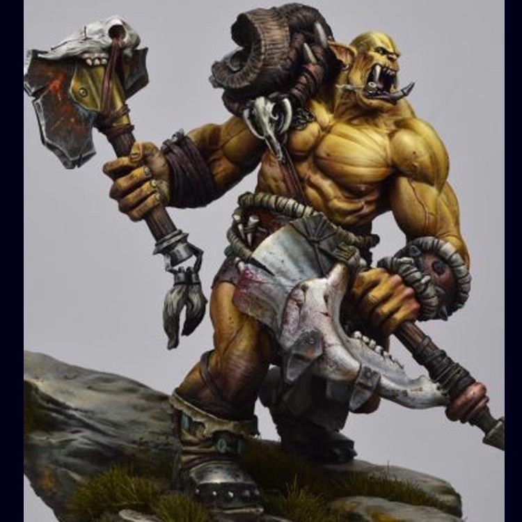 โมเดลฟิกเกอร์เรซิน GK1/24 ธีมไซเอนซ์ฟิคชั่น นักรบออร์ค GK โมเดลสีขาว ฟิกเกอร์มือ R170 J7CA