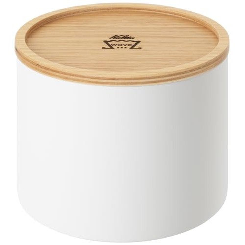 Kalita Wave Filter Case with Wooden Lid - Protects Filters from Dust and Odors - White WT - Dust Gua