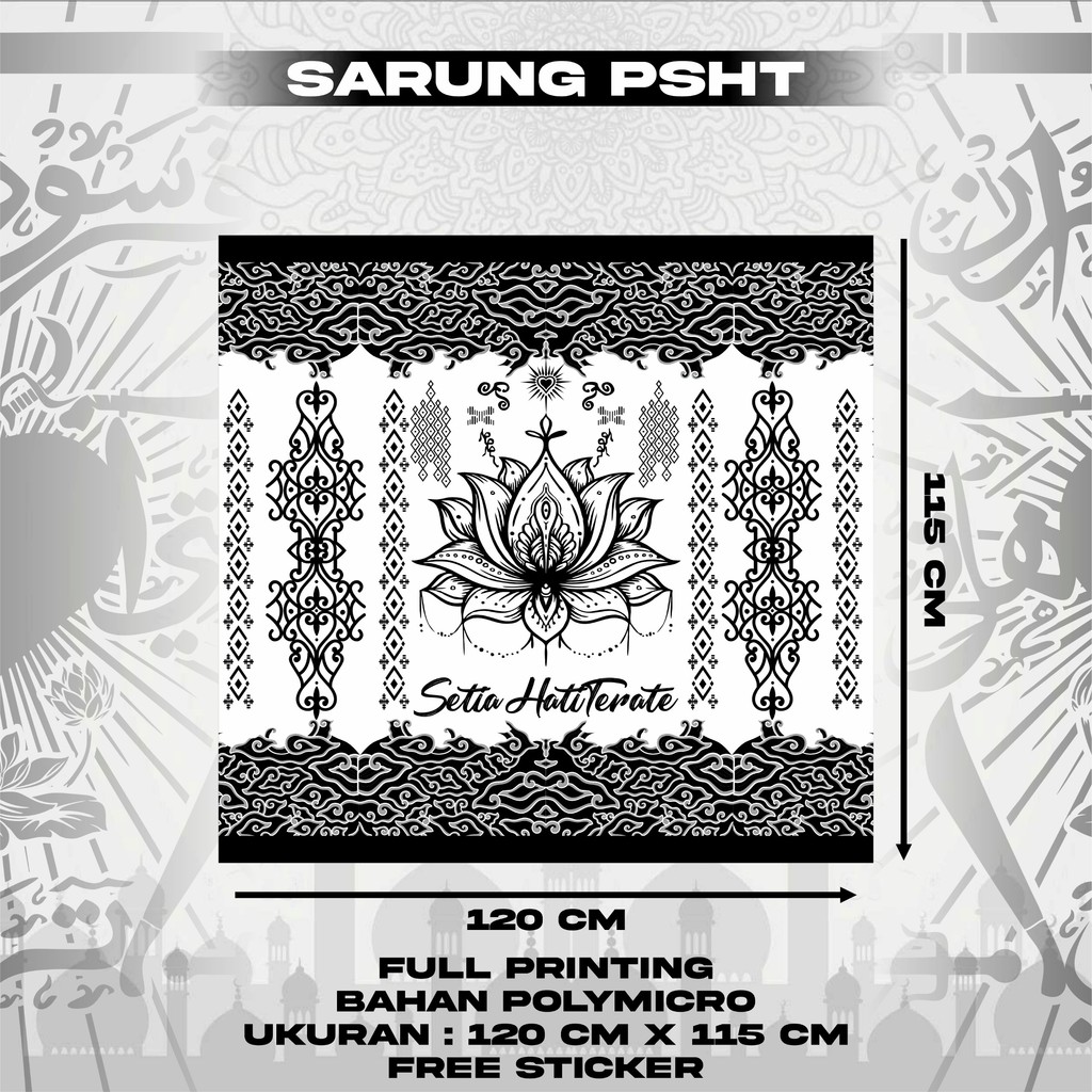 PSHT Batik Motif Sarong Full Printing with Last Design BY ASYAWIL_STORE21 AGQ