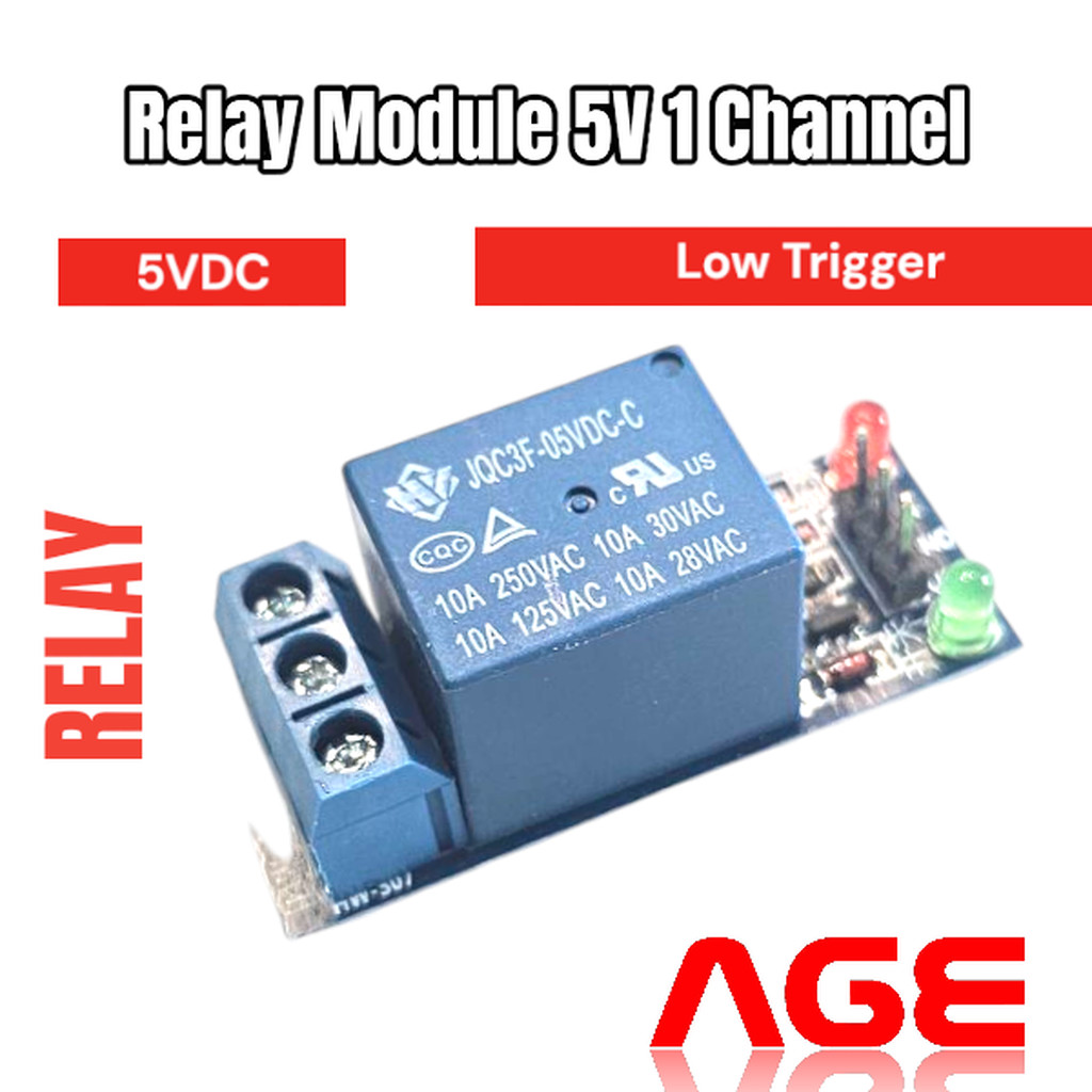 Relay Module 5V 1 Channel LOW Level Trigger 250V 10A รูปที่ 3