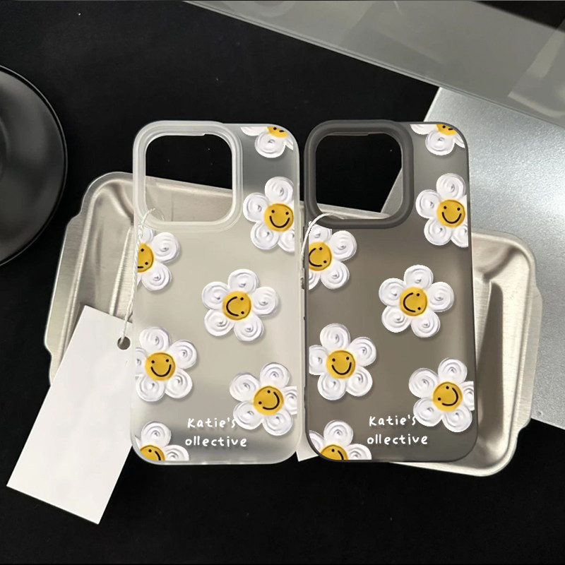 🔥SUN🔥เคสโทรศัพท์การ์ตูน Matte น้ำแข็ง ฝาครอบโทรศัพท์นุ่ม Iphone16 17 15 14 13 12 11 Pro Max X Xr Xs Max 7 8 Plus #056007