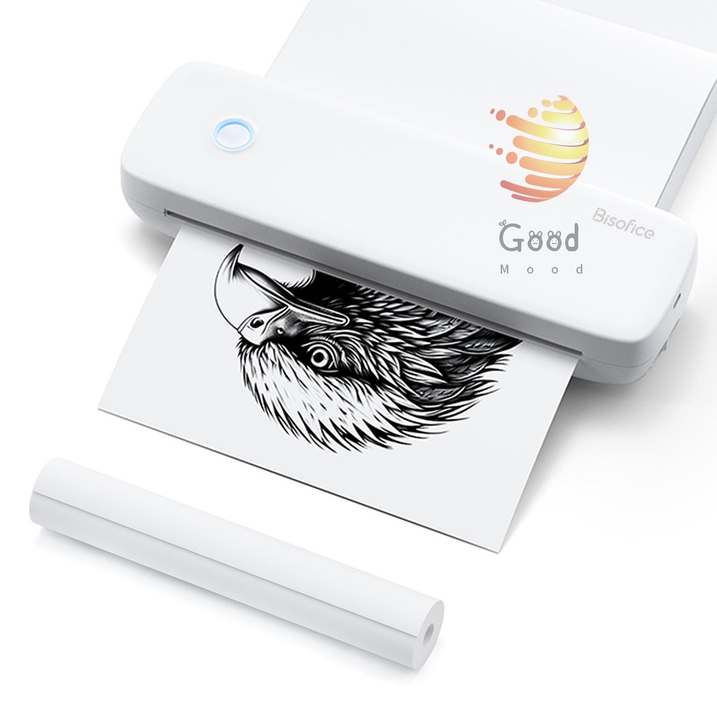 Bisofice Us Letter 56 มม./77 มม./107 มม./210 มม./216 มม.(2in/3in/4in/8in/8.5in) เครื่องพิมพ์ความร้อน