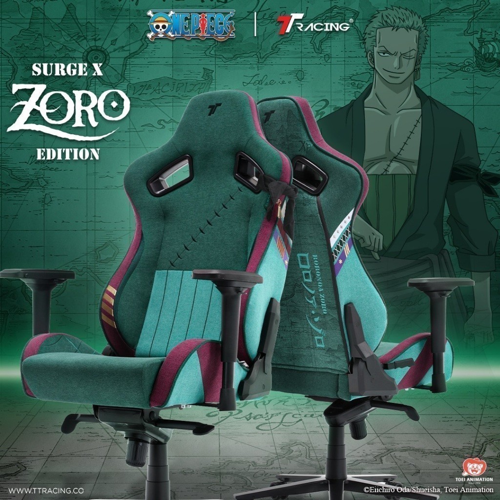 A TTRacing Surge X Gaming Chair Zoro One Piece Edition เก้าอี้สำนักงาน เก้าอี้เกมมิ่ง - รับประกัน 2 