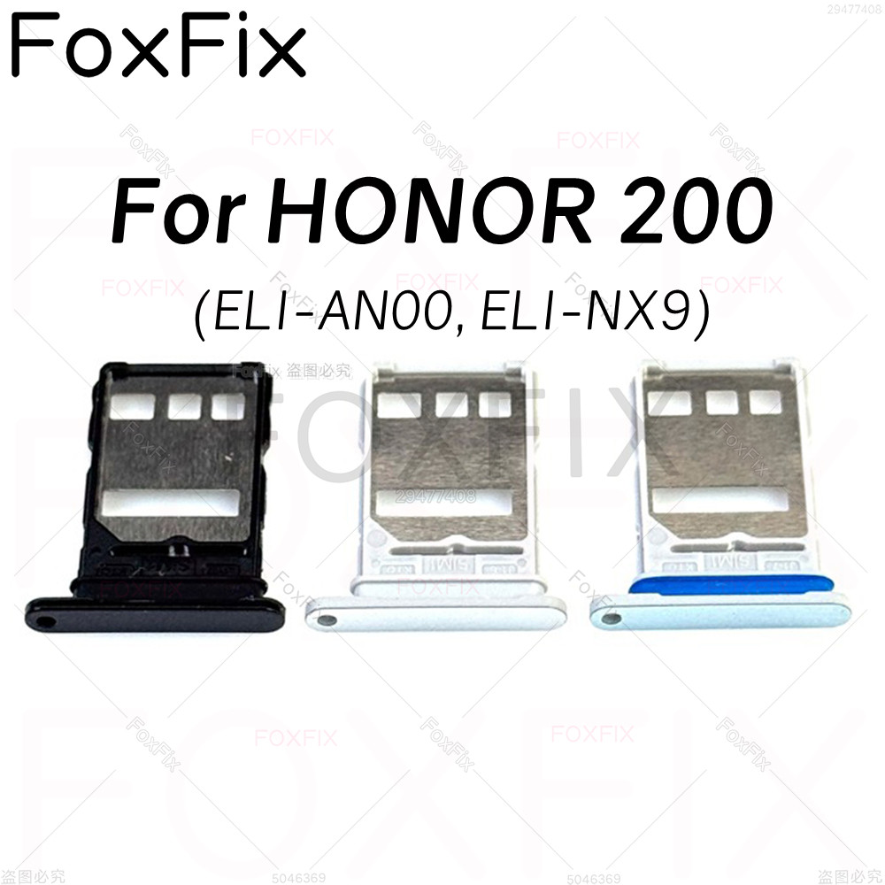 ถาดซิมการ์ดสําหรับ HONOR 200 5G ELI-NX9 ที่วางซิมการ์ดซ็อกเก็ตเปลี่ยนอะแดปเตอร์