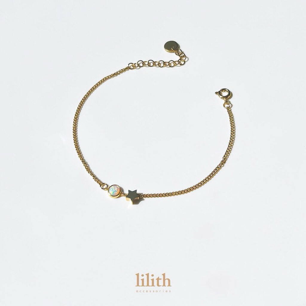 Lilith - Opal star charm bracelet สร้อยข้อมือ โอปอล จี้ดาว หิน - รูปที่ 5