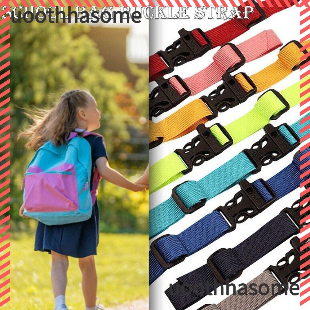 Uoothasome กระเป๋าเป้สะพายหลัง Sternum Strap, Dual Release Buckle Bag Parts Accessories Rucksack Chest Clip, Universal Non-slip Adjustable Webbing Sternum Backpack สายคล้องไหล่กลางแจ้ง
