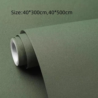 WELLE Elf-Adhesive วอลล์เปเปอร์, PVC กันน้ํา Self-Adhesive Contact กระดาษ, Matte ถอด Peel และ Stick พื้นหลังสติ๊กเกอร์ติดผนังห้องนั่งเล่นห้องครัวห้องนอน Dorm