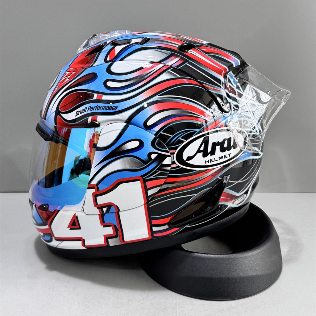 Arai RX7X Blue Crane หมวกกันน็อคเต็มใบ Arai RX7X หมวกกันน็อคเต็มใบ Arai 41 ขี่หมวกกันน็อคเต็มใบหมวกกันน็อคมอเตอร์ไซค์ขี่วิบากแข่ง - รูปที่ 4