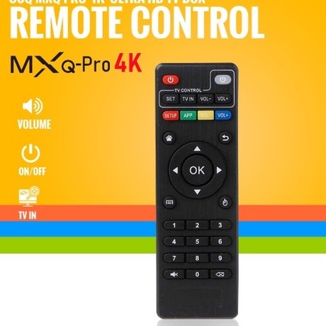 รีโมททดแทนรีโมทคอนโทรล MXQ PRO พร้อมระยะทางส่งสัญญาณนานสําหรับรีโมทกล่องทีวี MXQ Pro