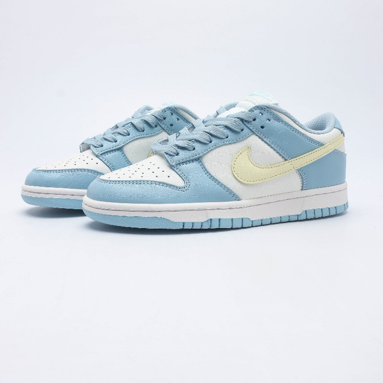 Nike SB Dunk Low Pro Blue White YELLOW รองเท้าผ้าใบลำลอง36-45