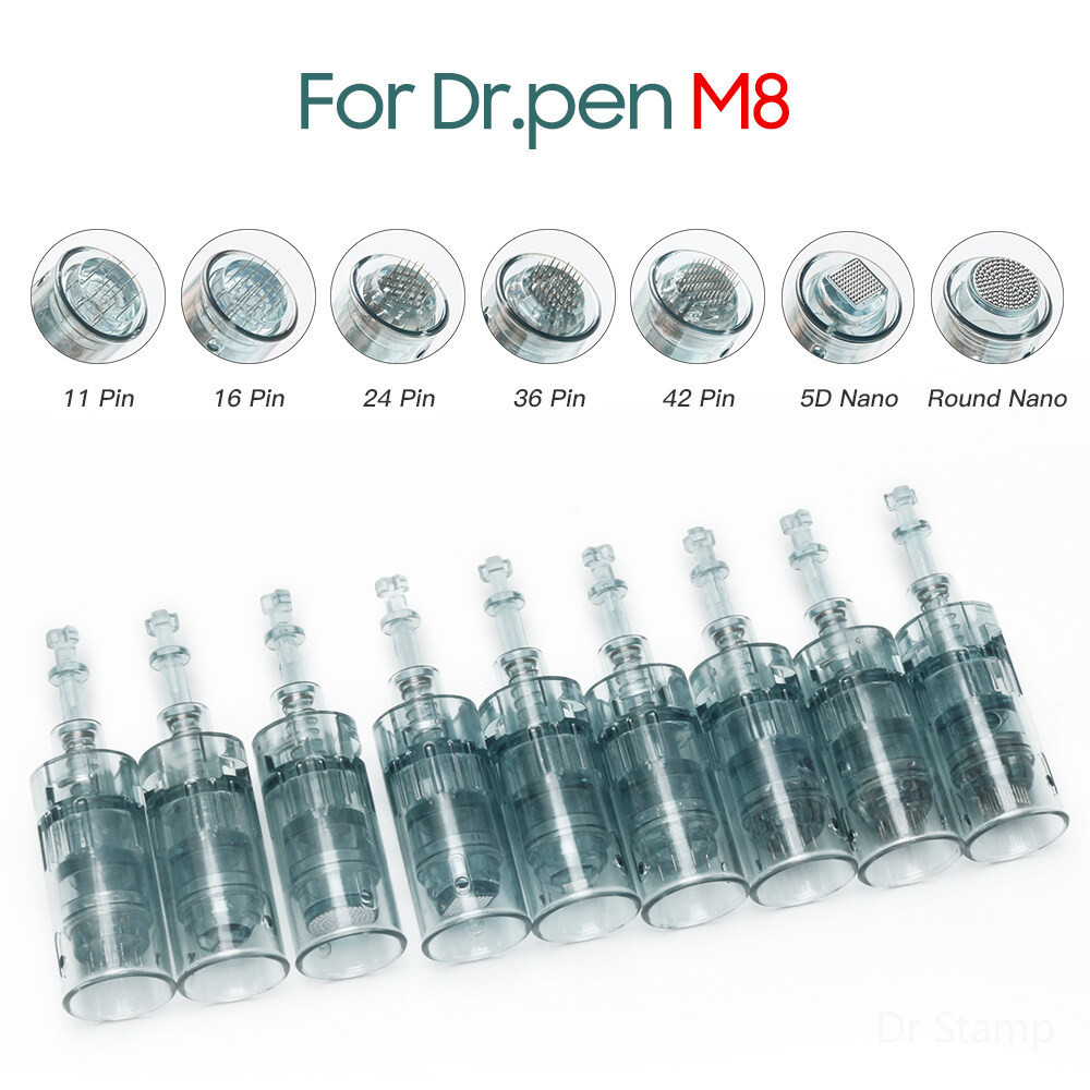 30pcs Dr ปากกา M8 Bayoneist เข็มตลับหมึก 11/16pins Stable Microneedling เปลี่ยนหัว Derma ปากกา Micro เข็ม Drpen Microneedling ตลับหมึก