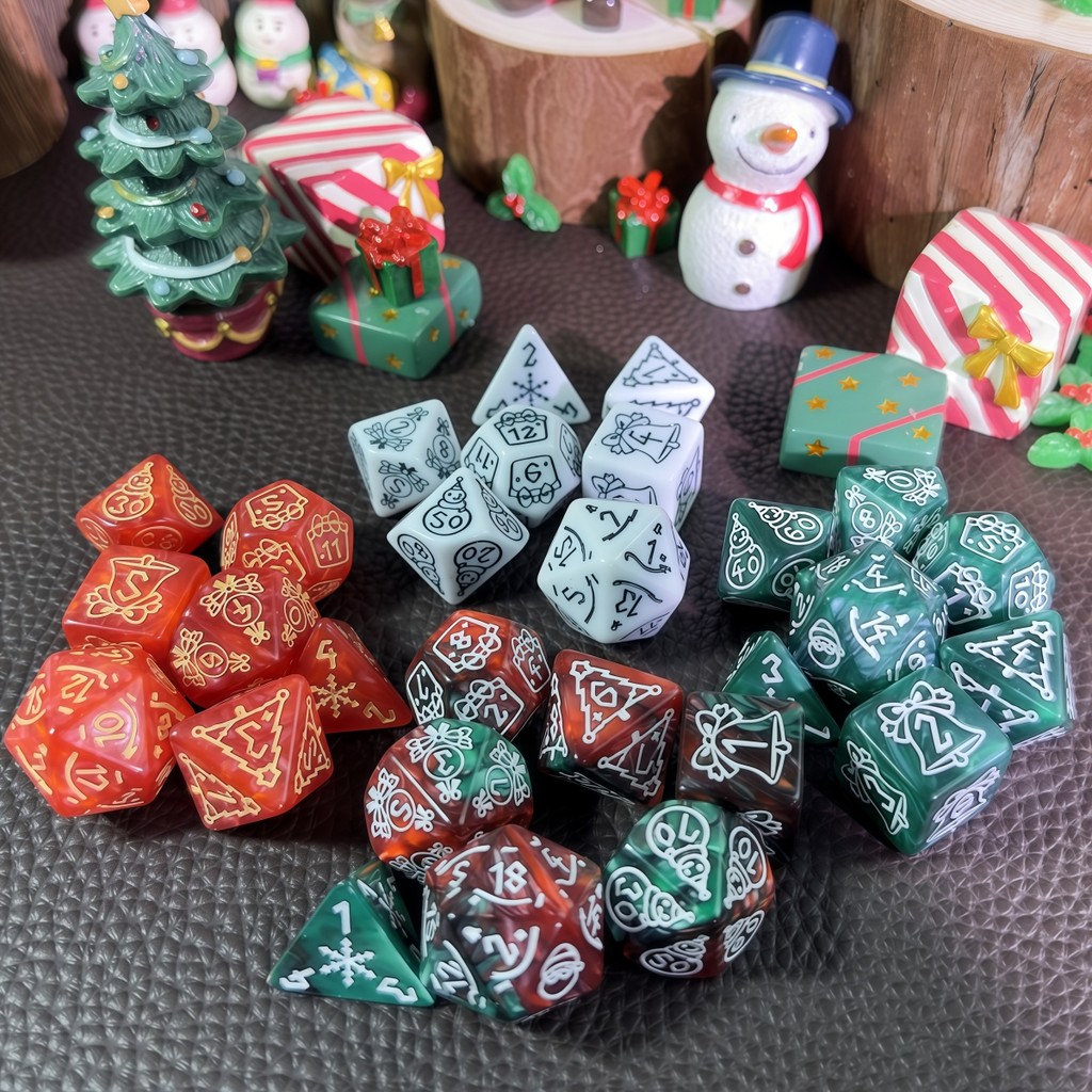 DND ลูกเต๋าชุด 7 ชิ้น Polyhedral ลูกเต๋าสําหรับ DND RPG Magic Gathering เกมกระดานอุปกรณ์เสริม, ลูกเต
