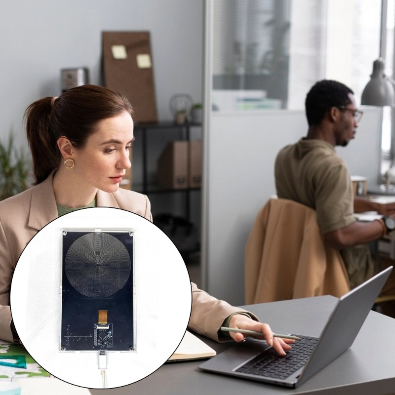 QUU Advanced Frequency Schumann Waves Generator Featuring หน้าจอสัมผัสสีสันสดใส 0 01-99999Hz Ran ควา