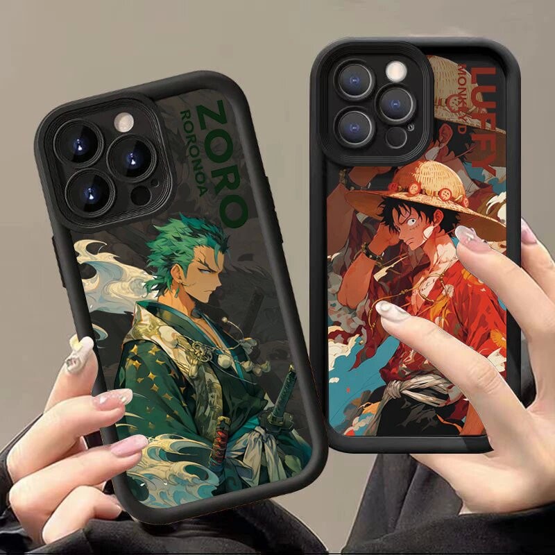 อะนิเมะOne Piece Luffy Zoroเคสโทรศัพท์สําหรับRealme 15 14X 14T 14 Pro Plus C75X C75 C71 หมายเหตุ 70 70T Narzo 80 Liteหรูหราซิลิโคนกันกระแทกฝาครอบป้องกัน
