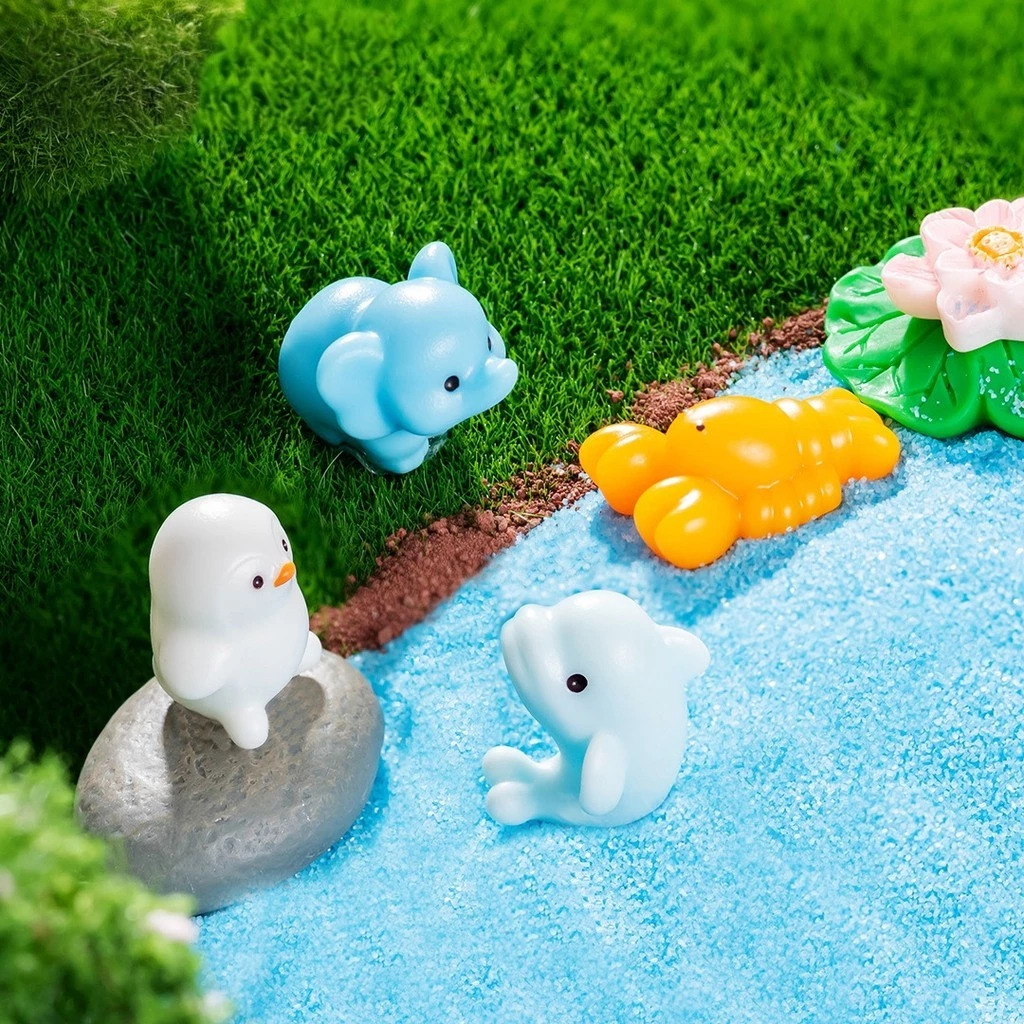 ตุ๊กตาปู Dolphins Aquarium Micro-Landscape ตกแต่งสวนถาด DIY thumbnail 4