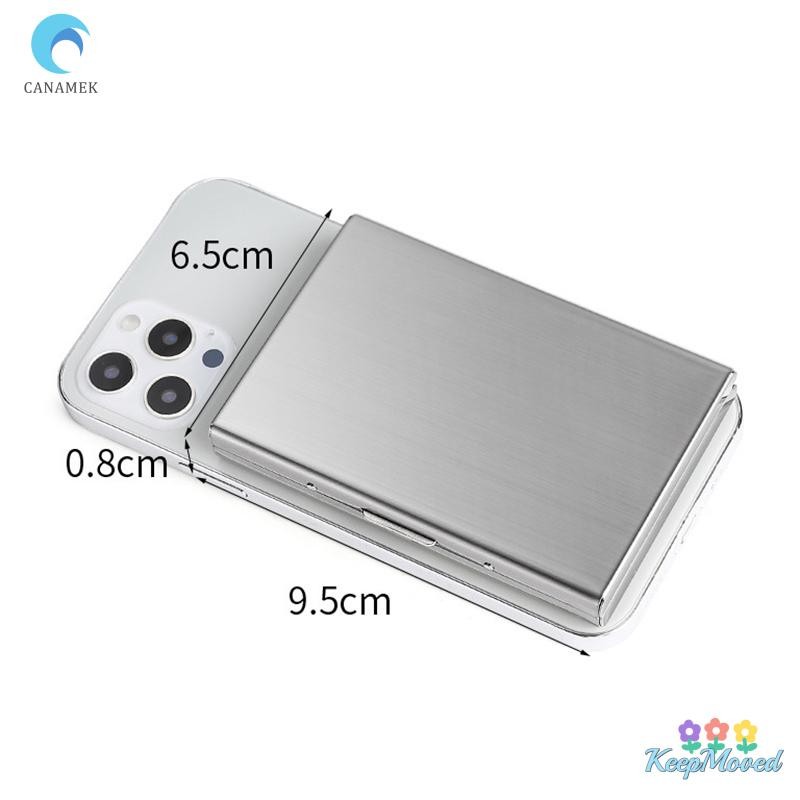 Keepmoved แบบพกพาคลาสสิกสแตนเลสผู้ถือบัตรเครดิตผู้ชาย Slim Anti Protect Travel ID Cardholder ผู้หญิง Rfid กระเป๋าสตางค์โลหะใหม่