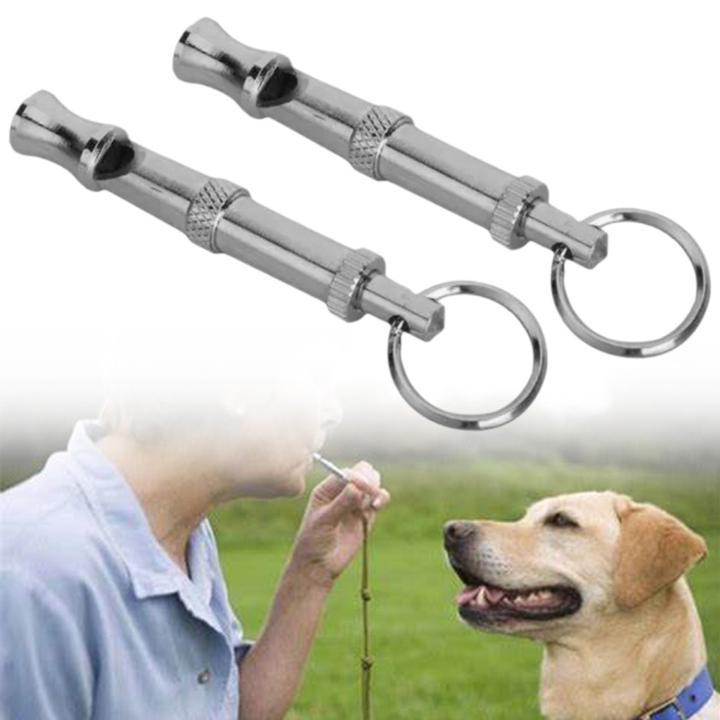 นกหวีดสุนัข 2 ชิ้นเพื่อหยุดเห่าควบคุมเห่าสําหรับสุนัขการฝึกอบรม Deterrent Whistle, Puppy Adjustable Training Tools(เครื่องมือที่ดีเพื่อแก้ปัญหาเจ้าของไม่ได้จะ sl