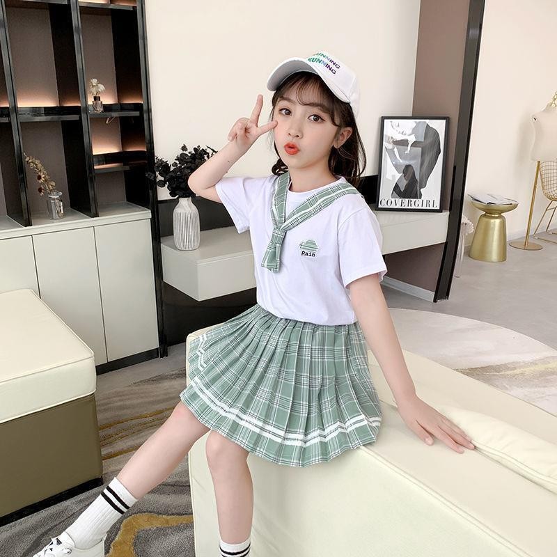 พร้อมสต็อกสาวฤดูร้อนชุดเด็กใหม่วิทยาลัยลมเจเคชุดชุดสองชิ้นน้ํา