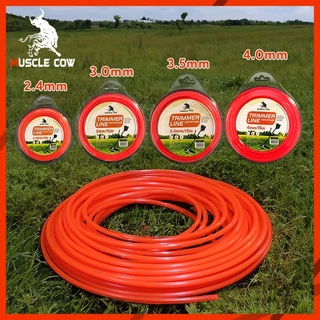 MUSCLE COW สายเอ็นตัดหญ้า นำเข้า 15 เมตร หนา 2-4 มิล (แข็งแรงทนทาน)