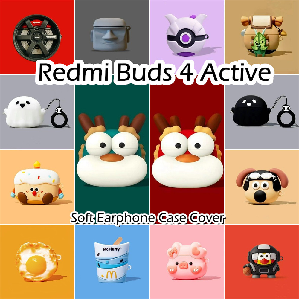 พร้อมส่ง! นําไปใช้กับ Redmi Buds 4 Active เคส Case เคสหูฟัง การ์ตูนน้ําเย็น ซิลิโคนนุ่ม เคส เคสหูฟัง NO.2