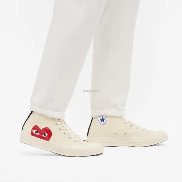 Converse Converse CDG play Chuck 70 x comme des Reader Premium Fashion White Combination Full Casual