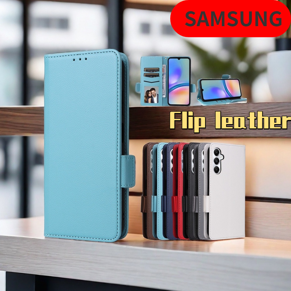 เคสโทรศัพท์หนัง ฝาพับแม่เหล็ก กันกระแทก พร้อมช่องใส่บัตร สําหรับ Samsung Galaxy A55 A35 A15 4G 5G 2024 SamungA50 A30S A24 A54 A51 ราคาถูก Shopee Lazada