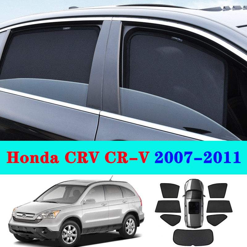ม่านบังแดดแม่เหล็ก ด้านหน้า และด้านหลัง สําหรับ Honda CRV CR-V 2007-2011