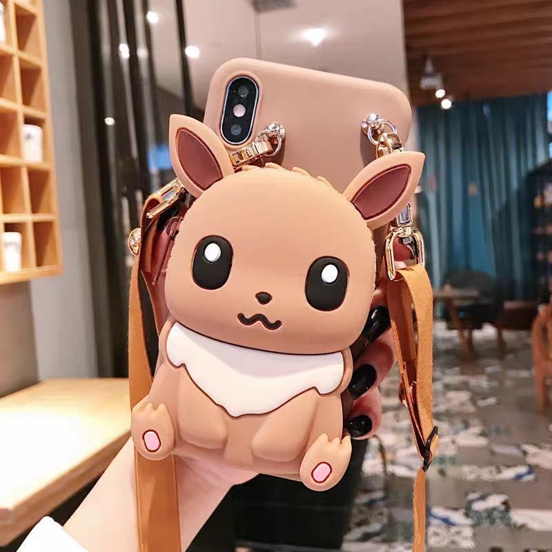 Casing For Huawei P30 Lite Y9 Prime 2019 Y7A Y6P 2020 Nova 3i 4e 5T 7i 9 9SE 10 Pro Cartoon Wallet Bag Soft TPU Phone Case With Lanyard