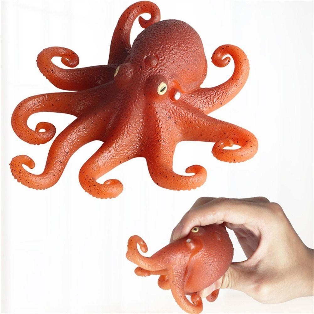 WELLNESSSPOT บีบสัตว์ทะเล, โมเดลปู Octopus จําลองสัตว์ทะเล, ของเล่นเพื่อการศึกษา Pufferfish ปลาหมึกนุ่ม TPR Sea Life รุ่นของเล่นเด็ก ราคา ถูกที่สุด ดีลบีเคเค แกลเลอรีภาพที่ 8