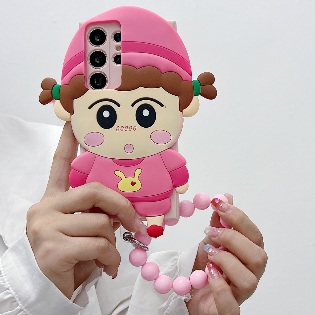 เคสโทรศัพท์มือถือ กันกระแทก พร้อมสายคล้องมือ ประดับลูกปัด สําหรับ Samsung A14 A15 A25 A35 A23 A72 A53 A54 A13 A12 A22 A52 A71 A51 A30 A33 A42 A20 A24 A55 A73 A32