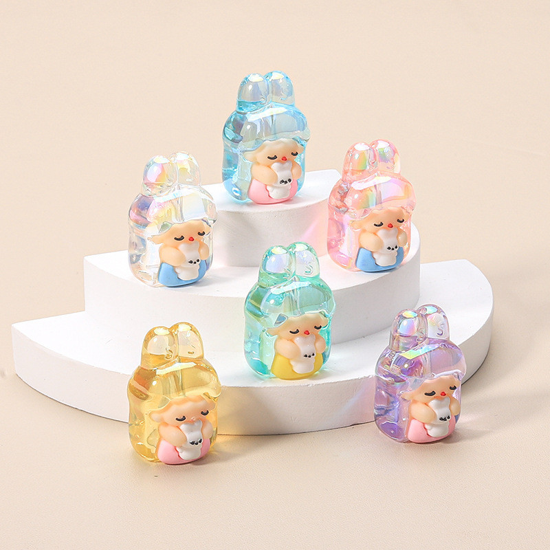 เสน่ห์เรซิน 3D เคลือบเด็กเคลือบ 6 ชิ้นสําหรับ DIY (6-272)