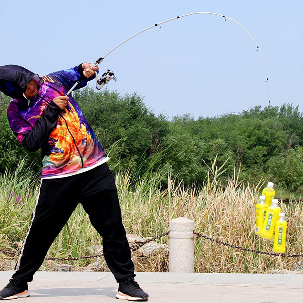 คันเบ็ดตกปลา คาร์บอนไฟเบอร์ น้ําหนักเบา กันสนิม แบบพกพา 1.6-2.4 เมตร - รูปที่ 4