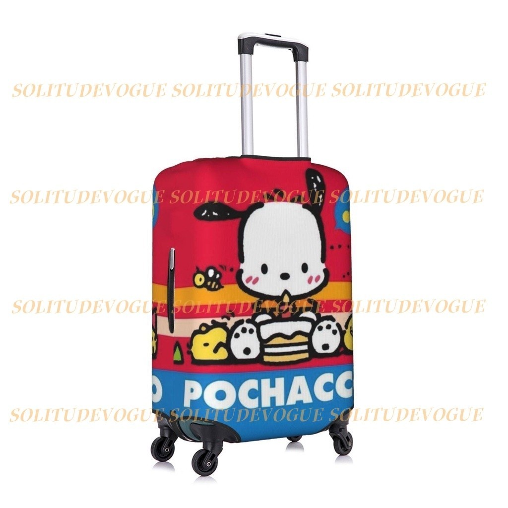 Sanrio Pochacco ฝาครอบกระเป ๋ าเดินทางหนา Protector กระเป ๋ าเดินทางยืดหยุ ่ นสูง Spandex ฝาครอบป ้ องกัน - รูปที่ 5
