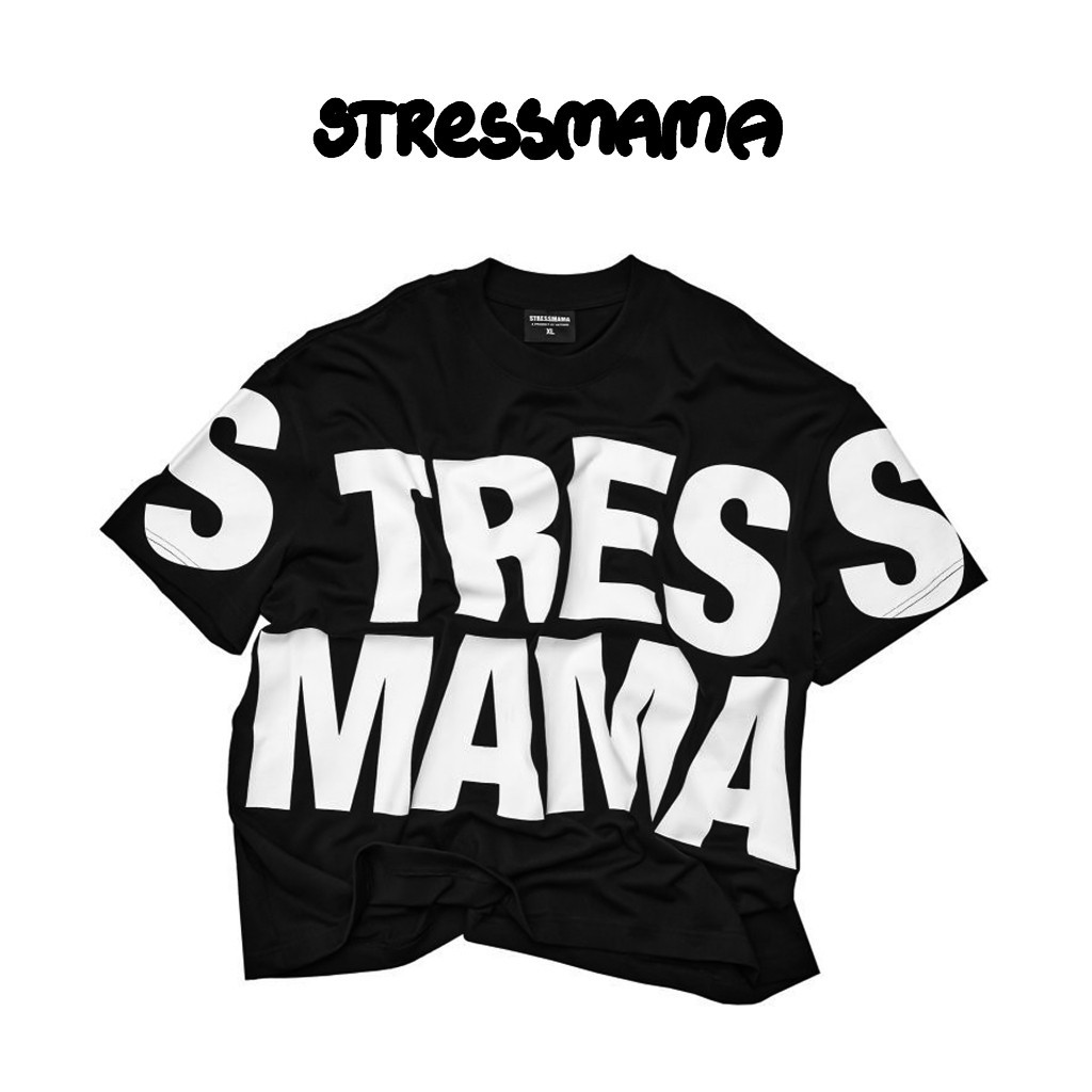 Stressmama Áo thun SSMA BIG TEXT T-Shirt Cotton vải dày 280 GSM thoáng mát in lụa thủ công Local Brand