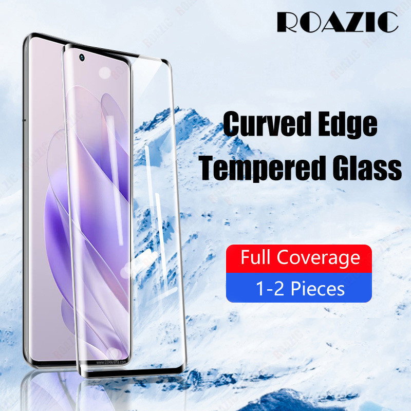 สําหรับ Realme 12 Pro 5G/Realme 12 Pro + 5G ป ้ องกันหน ้ าจอ [ 1 ชิ ้ น ] 9H ความแข ็ งแก ้ ว 3D Full Cover Curved Edge ป ้ องกันฟิล ์ ม SM003-2